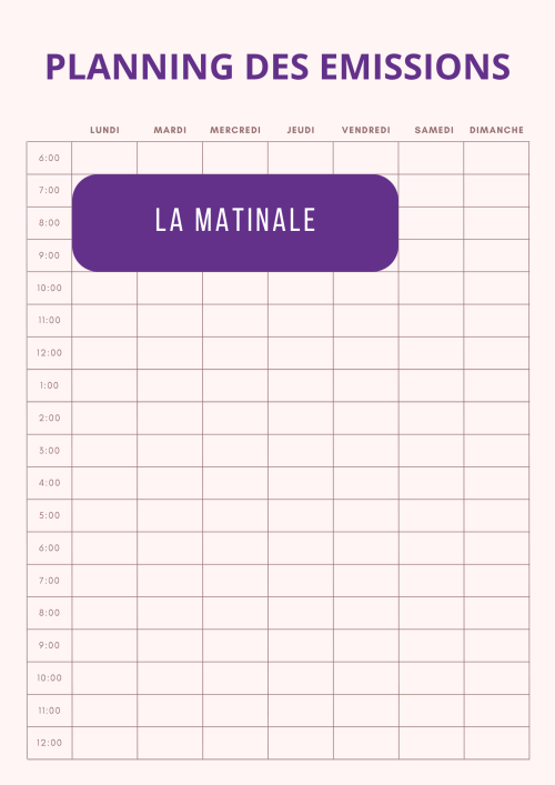 Minimal Weekly Schedule Planner Minimal Weekly Schedule Planner